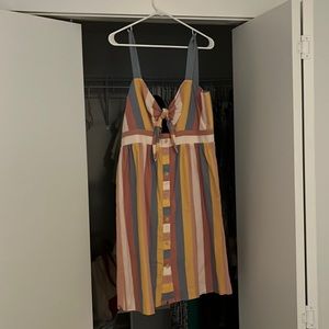 Madewell dress, size 10. Tied at bust with peek-a-boo opening.